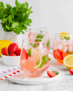 Strawberry Basil Lemonade