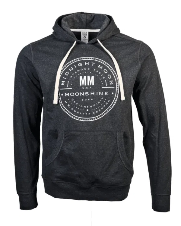 Midnight Moon hoodie sweatshirt in heather gray