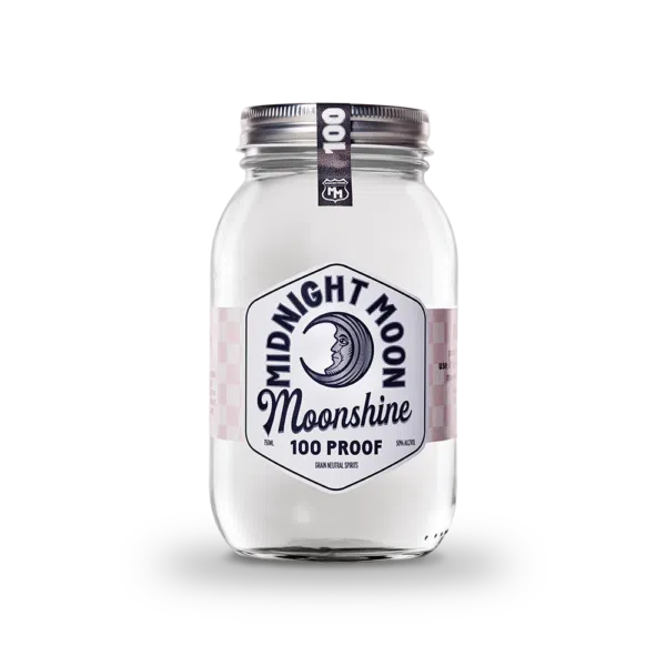 100 Proof Moonshine Mason Jar