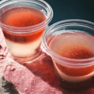 Peanut Butter and Jelly Jello Shots 