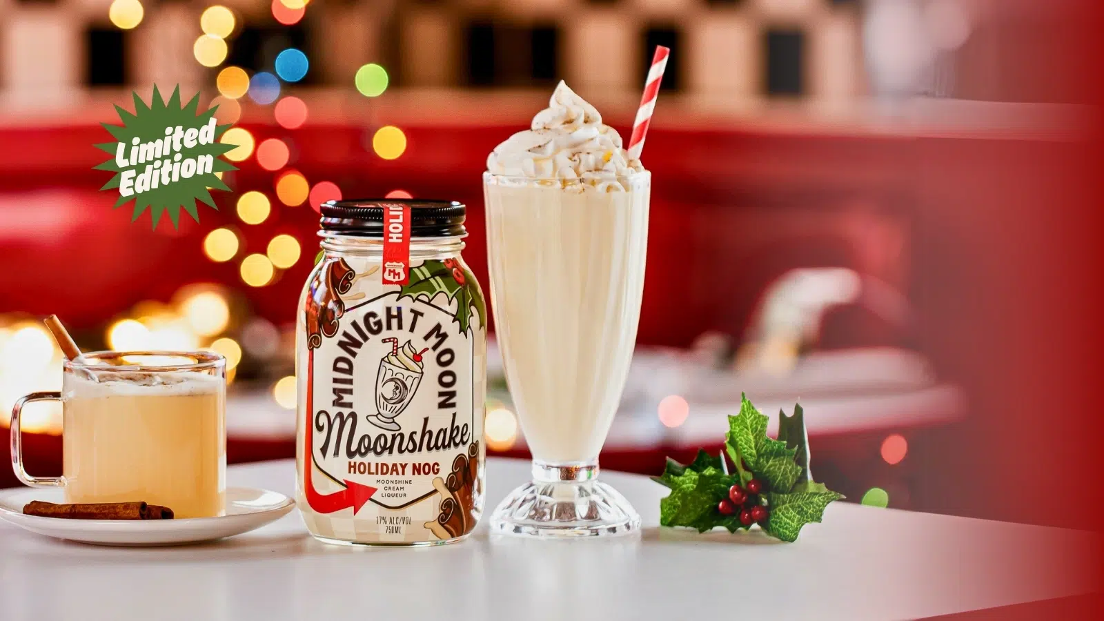 Midnight Moon Holiday Nog Moonshake - Cream Moonshine Egg Nog Now Available For A Limited Time