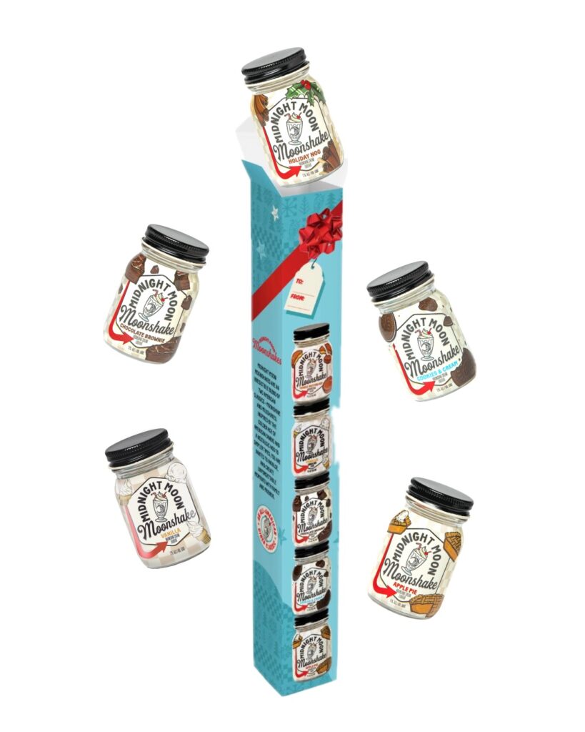Moonshake Holiday Gift Pack featuring 5 mini Moonshake jars