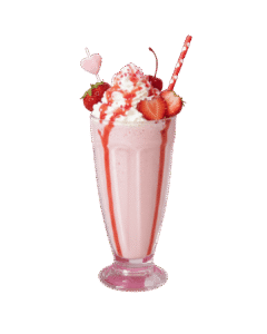 Strawberry Cream Moonshine Milkshake | Valentine's Day Cocktail